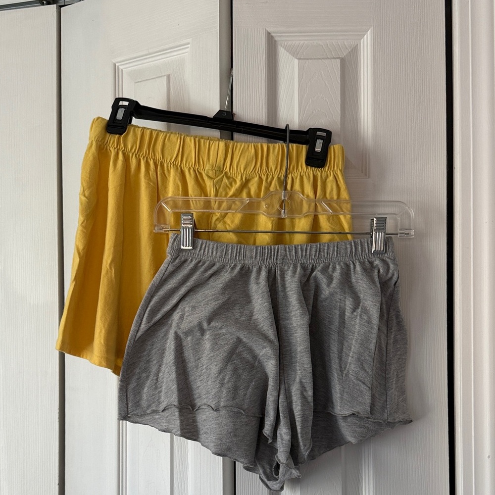 Yellow and Gray shorts